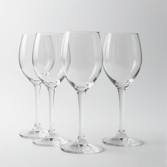 Crystal Wine Glasses (Set of 4)