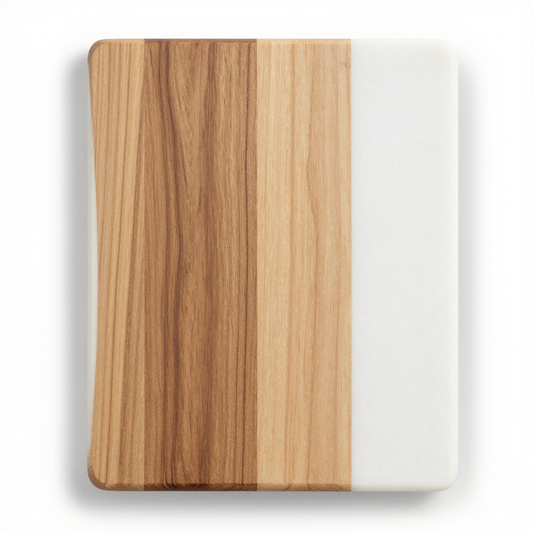 Marble & Acacia Serving Board